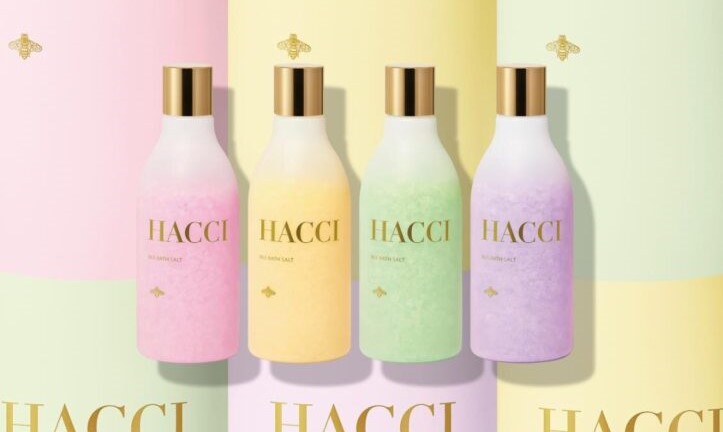 HACCI”マカロンカラー”「BEE バスソルト」はちみつ使用のフローラルハニー